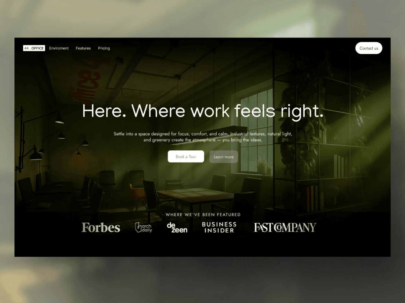 44.OFFICE Landing page